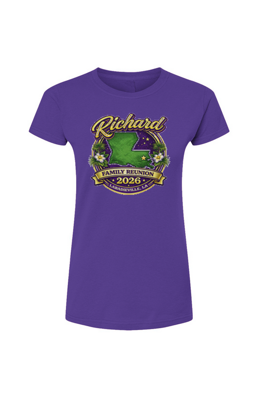 2026 Richard Family Reunion Tultex Womens Fine Jersey T-Shirt